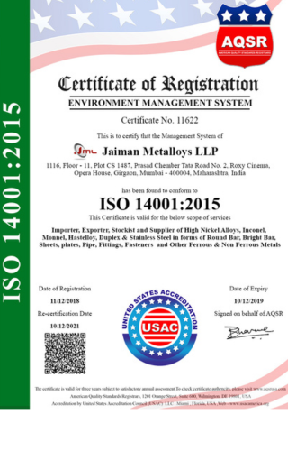 ISO 9001 Certificate